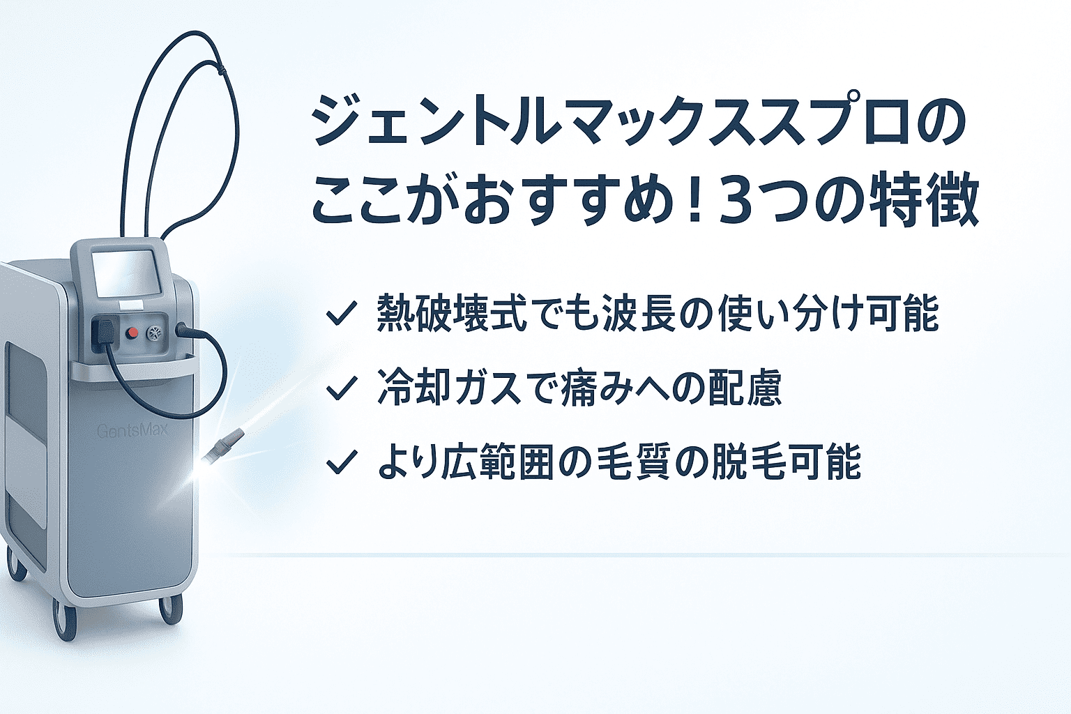 ジェントルマックスプロの取り扱い方法