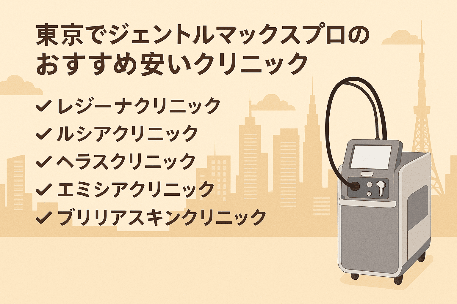 ジェントルマックスプロの取扱いがあるおすすめ安いクリニック