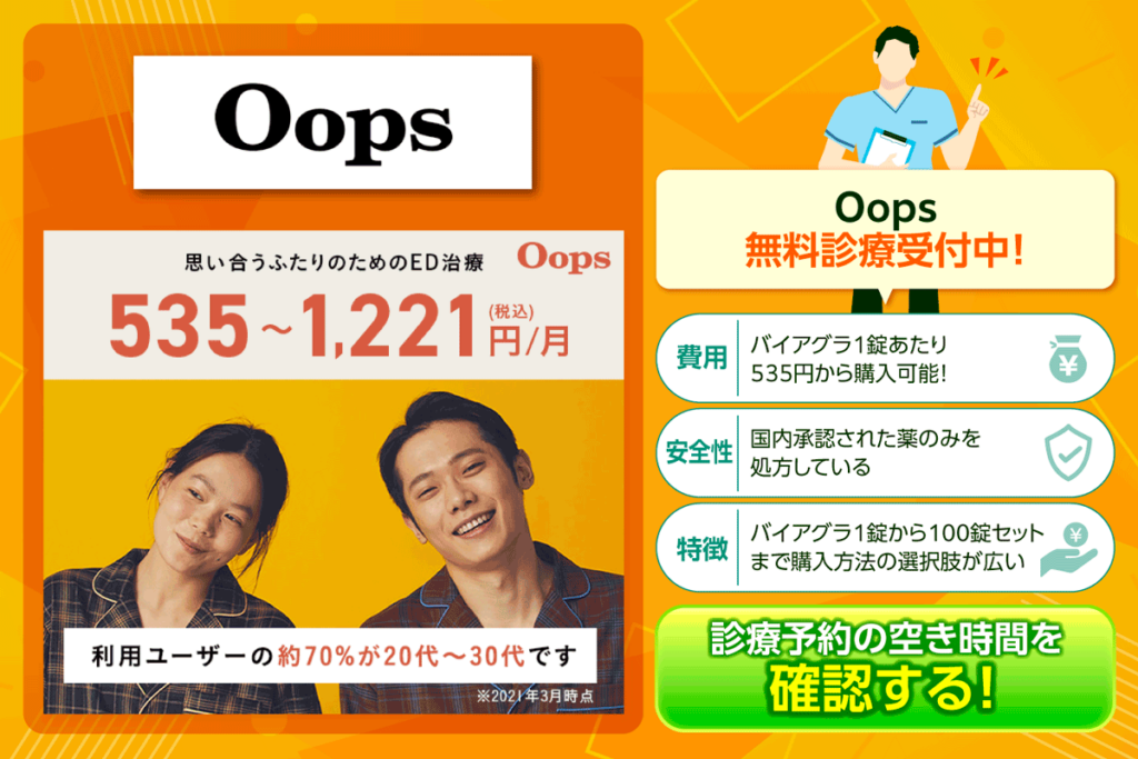 Oopsのバイアグラの特徴