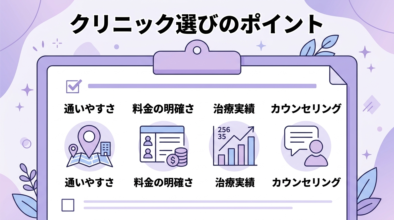 AGAクリニック選びのポイント