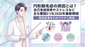 円形脱毛症 原因 のトップ画像