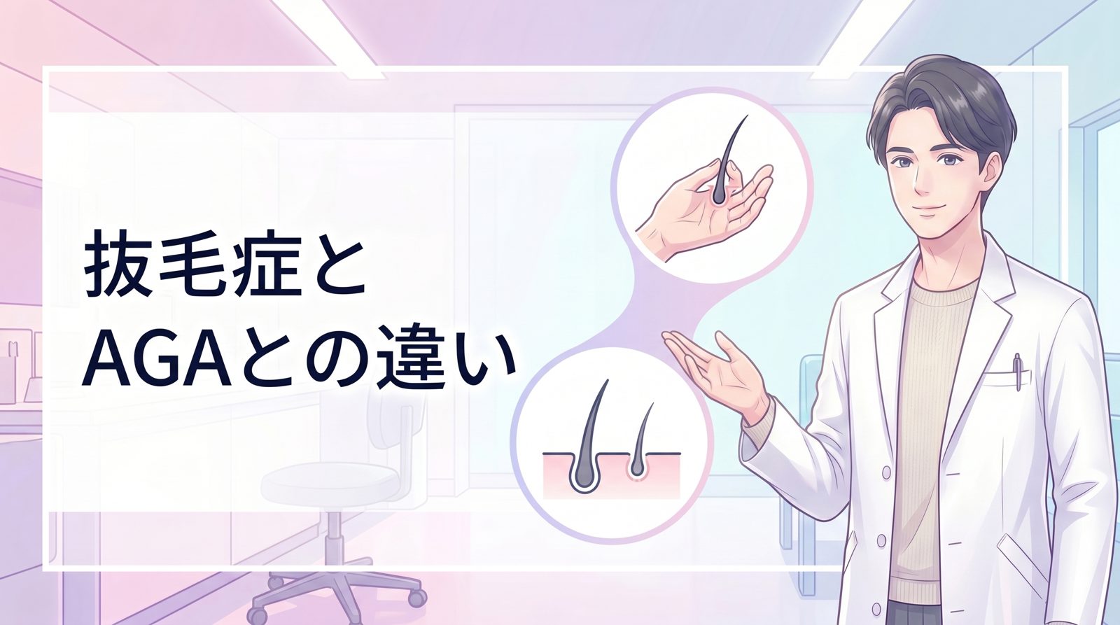 抜毛症とAGAとの違い