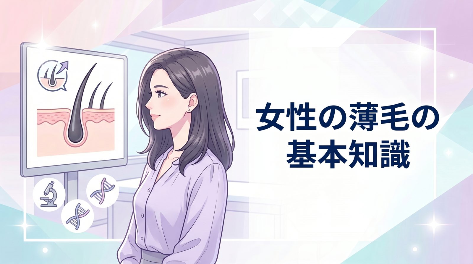 女性の薄毛の基本知識｜男性との違いと特徴