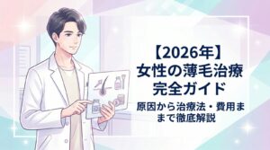 薄毛 女性 のトップ画像