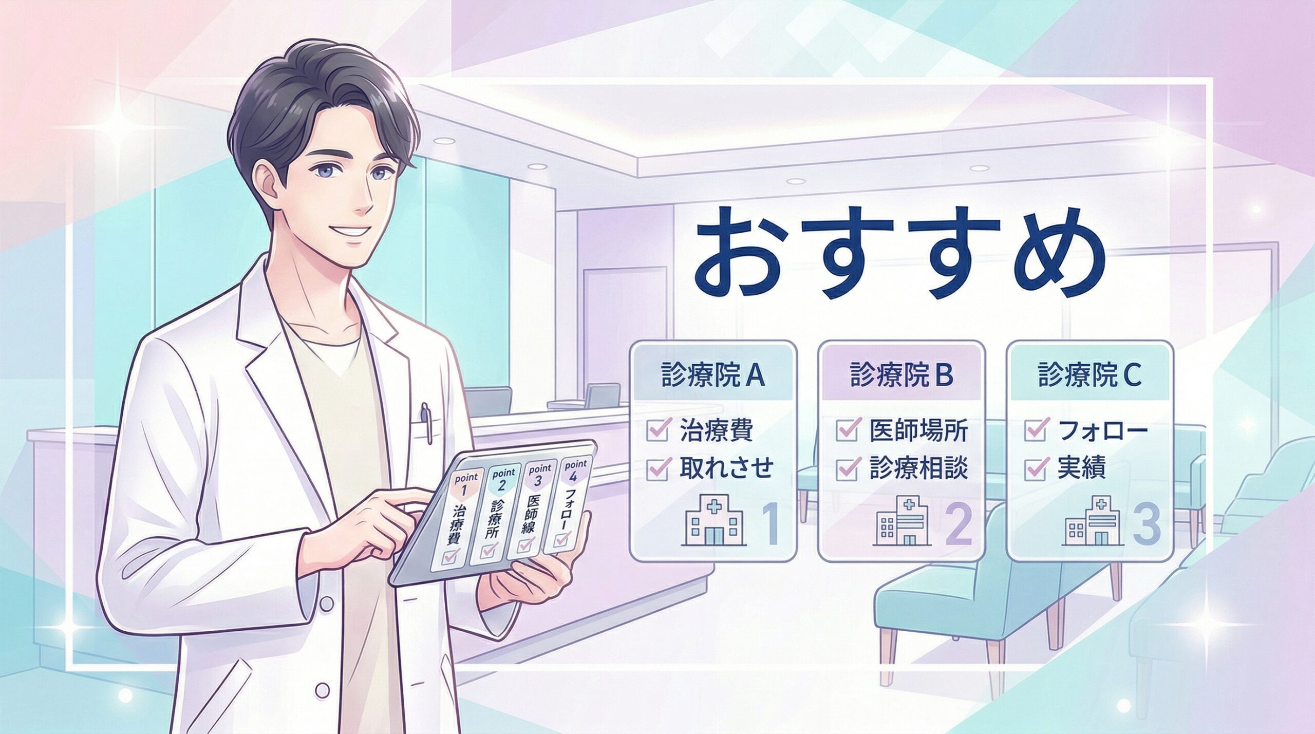 福岡でAGAクリニックを選ぶ4つのポイント