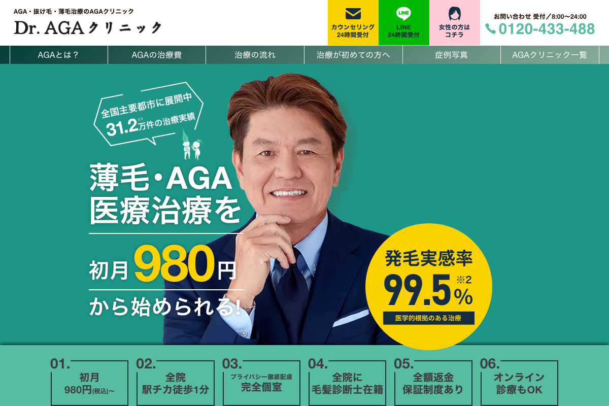 Dr.AGAクリニック｜オリジナル配合錠Birth・全国主要都市展開の公式サイト