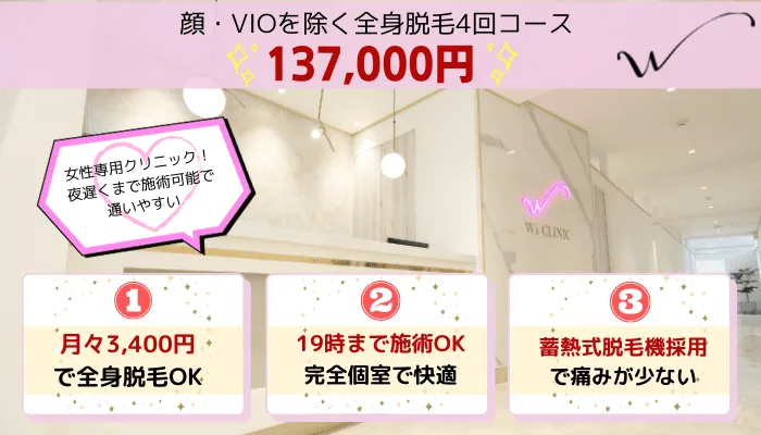 ウィクリニック全身比較