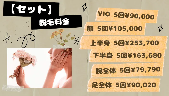 レジーナクリニックセット脱毛料金