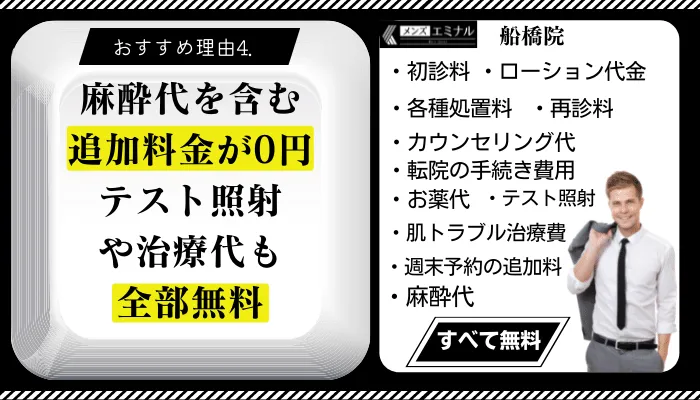 メンズエミナル船橋おすすめ理由4