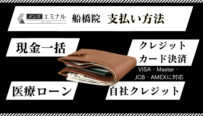 メンズエミナル船橋支払い方法