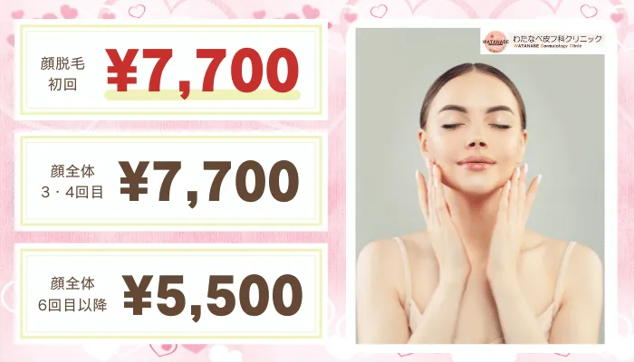 わたなべ皮フ科クリニック比較おすすめプラン顔