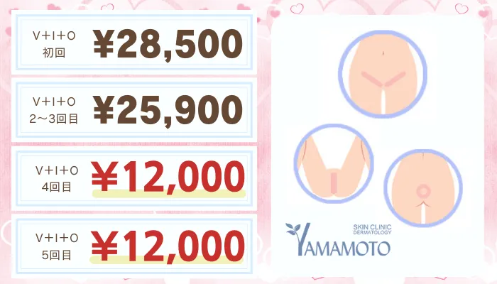 スキンクリニック山本皮フ科比較おすすめプランVIO