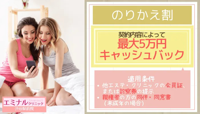 エミナルクリニック渋谷駅前院のりかえ割