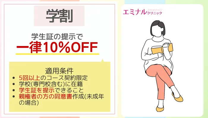 エミナルクリニック学割