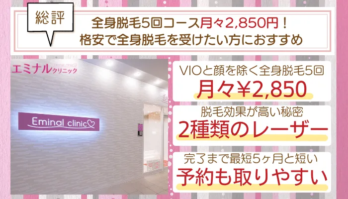 エミナルクリニック総評B地域