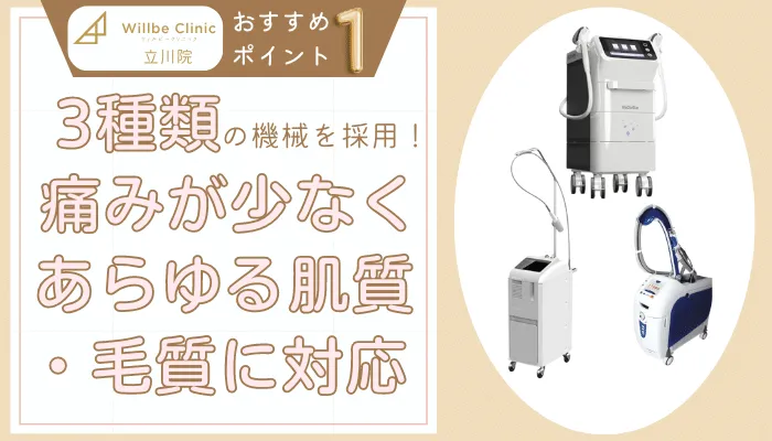 ウィルビークリニック立川おすすめポイント1