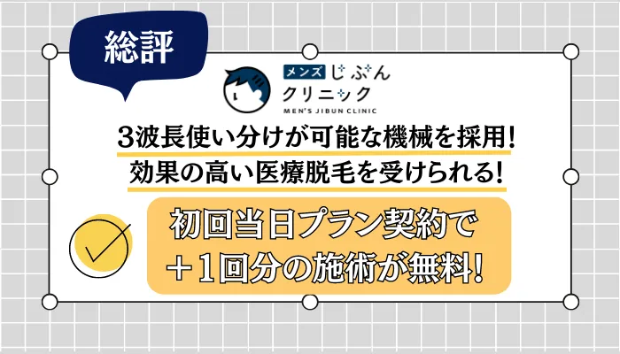 メンズじぶんクリニック総評
