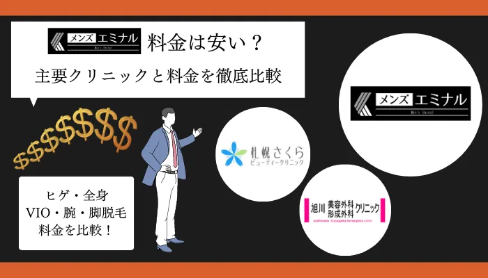 メンズエミナル旭川料金比較