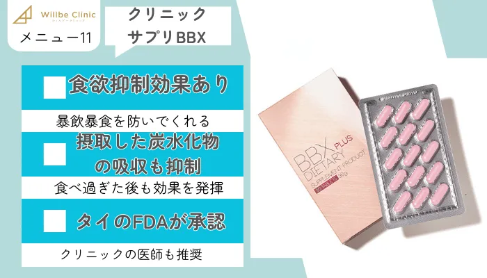 ウィルビークリニック医療ダイエットメニュー11