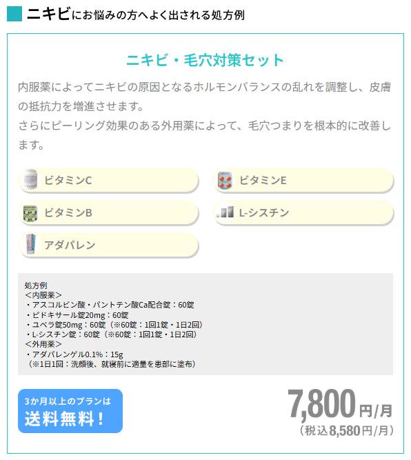 ニキビ・毛穴対策セット:ニキビに悩んでいる方におすすめ